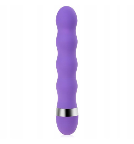 Wibrator falowany do masażu - fioletowy   kolor: Fioletowy