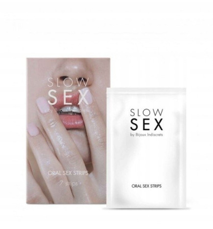 Slow sex Oral Stripes miętowe listki do seksu oralnego