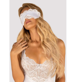 Kobieca maska na oczy Amor Blanco biała Obsessive