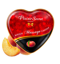 Świeca do masażu o zapachu brzoskwini Plaisir Secret