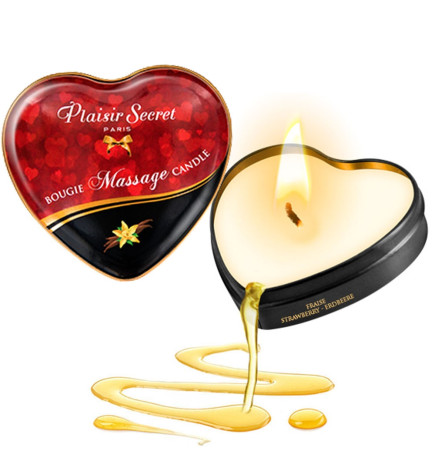 Świeca do masażu o zapachu wanilii Plaisir Secret